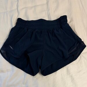 Lululemon Navy Hotty Hot Shorts